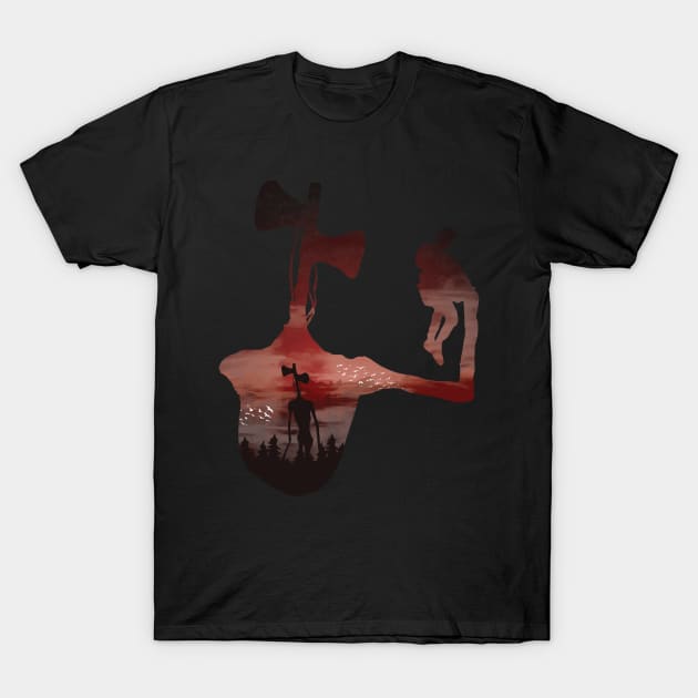 Siren head landscape T-Shirt by Jackson Lester